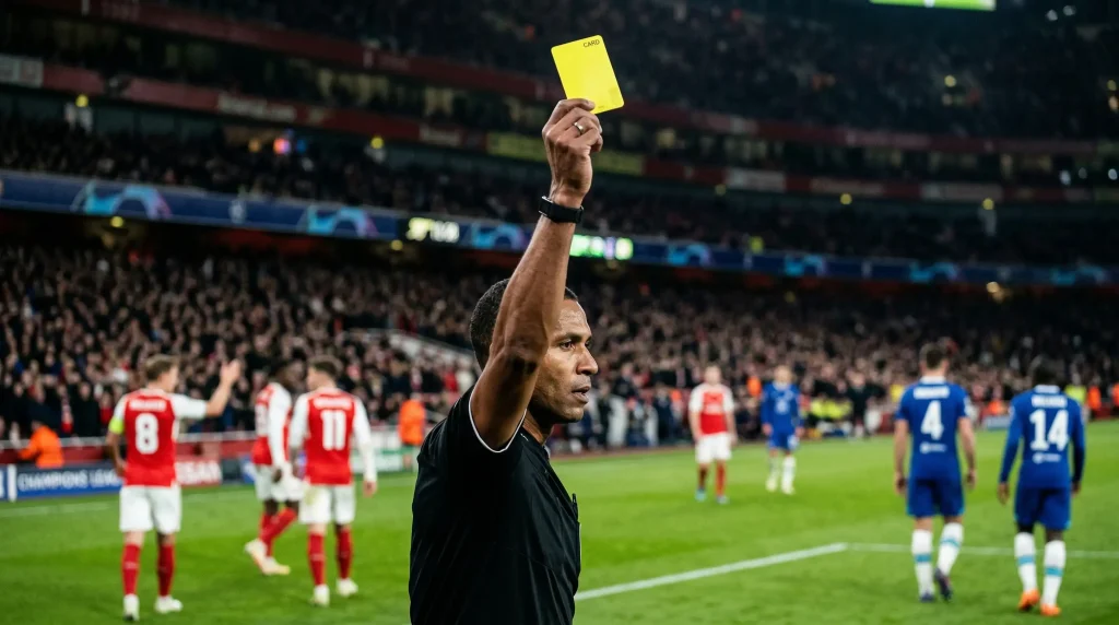 Apuestas a tarjetas amarillas y rojas en la Champions League