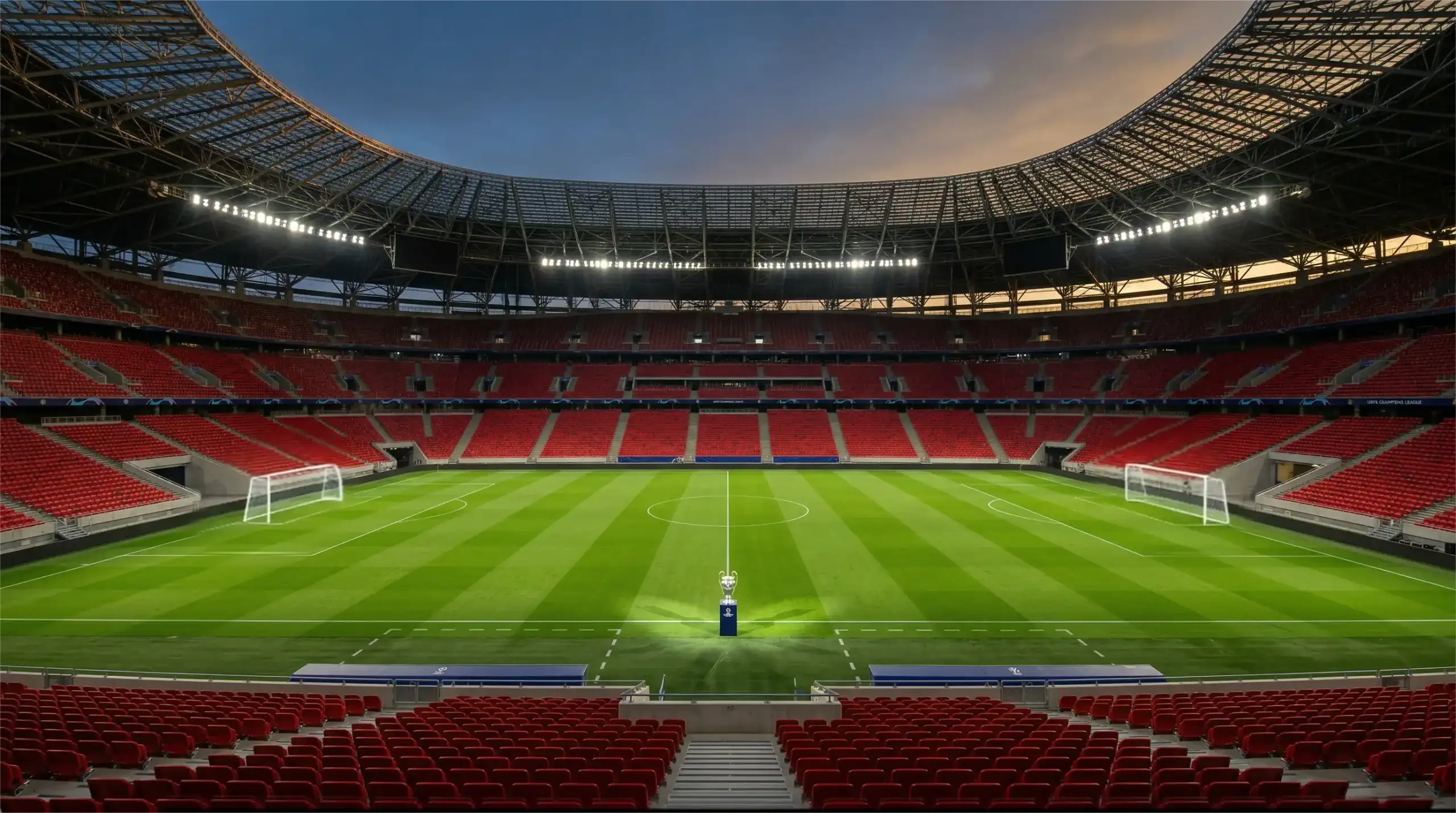 Puskás Aréna de Budapest preparado para la final de la UEFA Champions League 2026