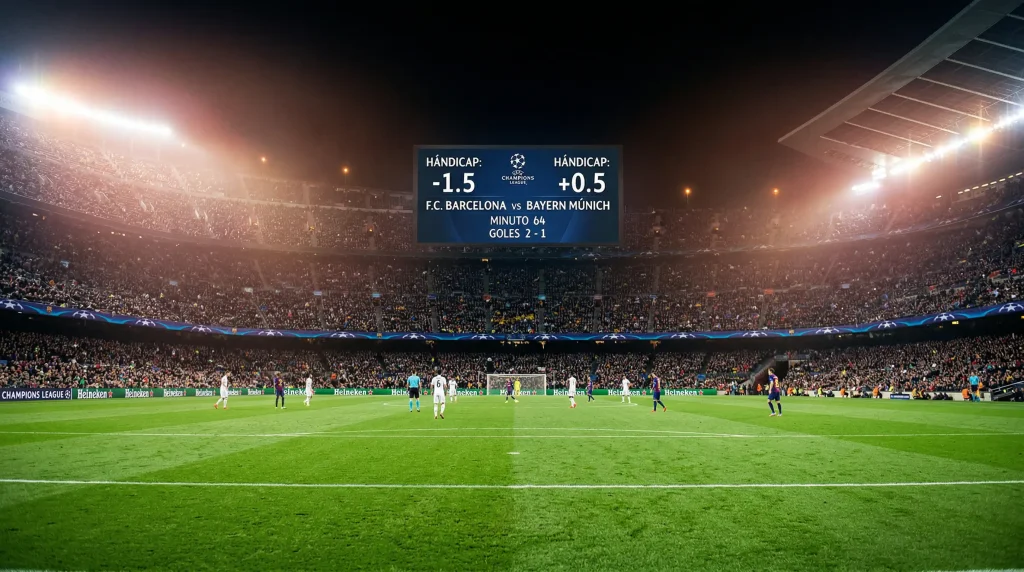 Hándicap asiático en apuestas de la Champions League explicado con ejemplos